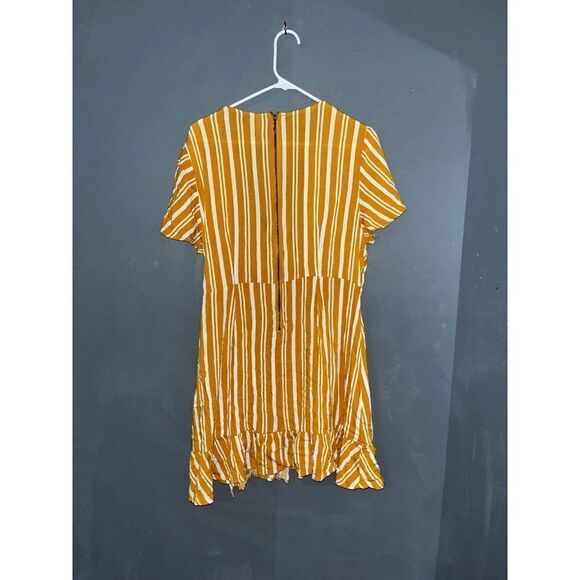 xhilaration Striped Yellow White Dress - Picture 4 of 4